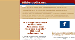 Desktop Screenshot of bible-pedia.org